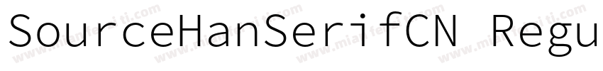 SourceHanSerifCN Regularmlgkt字体转换